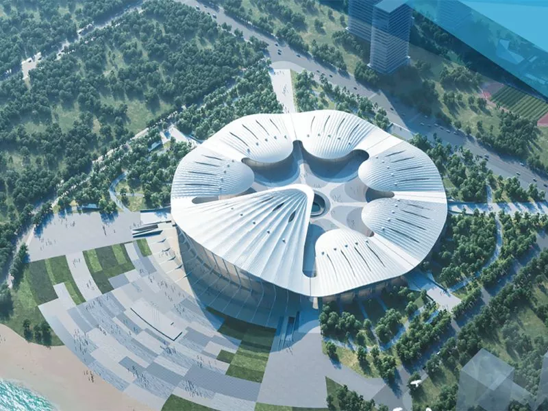 ຫໍວາງສະແດງໂຄງສ້າງເຫຼັກສົ່ງໃຫ້ການກໍ່ສ້າງໄວແລະປະສົບການນັກທ່ອງທ່ຽວພິເສດແນວໃດ?